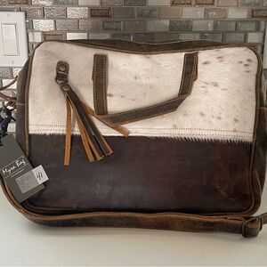 Computer bag. Cowhide/leather